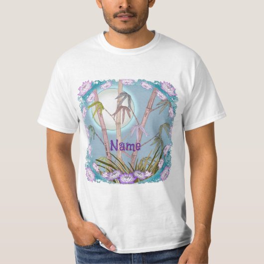 Bamboo Lotus Moon T-Shirt (Vorderseite)