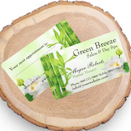 Bamboo Lotus Reiki Wellness-Center Skin Care Massa Terminkarte