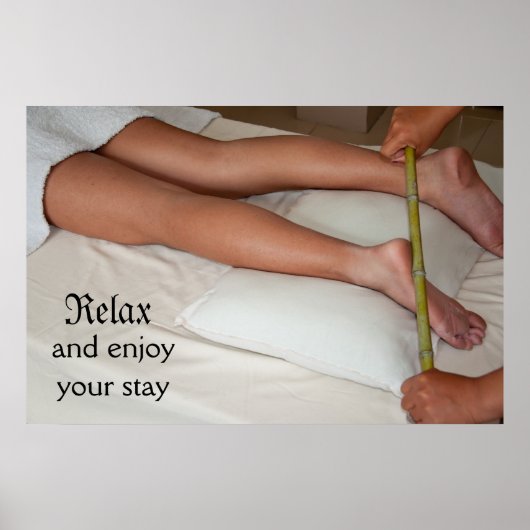Bamboo-Massage Poster (Vorne)