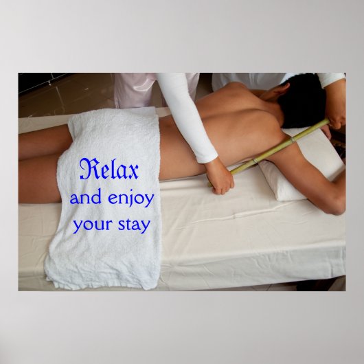 Bamboo-Massage Poster (Vorne)