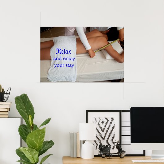 Bamboo-Massage Poster (Heimbüro)