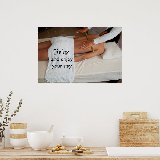 Bamboo-Massage Poster (Küche)