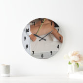 Bamboo Massage Therapie löst Spannung Große Wanduhr (Zuhause)