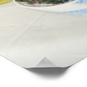 Bamboo Massagewerkzeuge neben Legen Poster (Ecke)