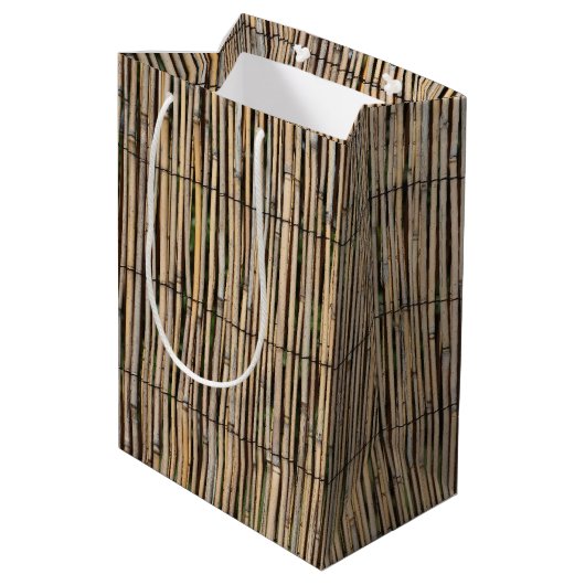 Bamboo Mittlere Geschenktüte (Rückseite Schrägansicht)