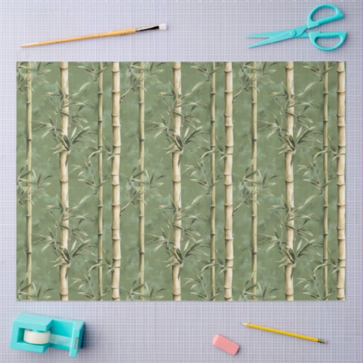Bamboo Muster Decoupage Seidenpapier (Basteln)