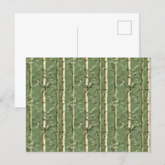 Bamboo Muster Postkarte