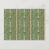 Bamboo Muster Postkarte (Vorderseite)