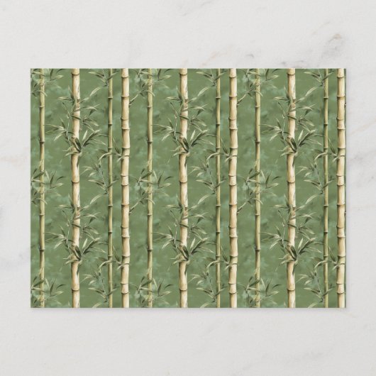Bamboo Muster Postkarte (Vorderseite)