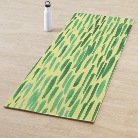 Bamboo Muster Tiki Vibe Green Streifen Yogamatte (Beispiel)