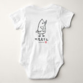 bamboo ninja baby strampler (Rückseite)