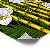 Bamboo Orchid - Leinwand Art Print Poster (Ecke)