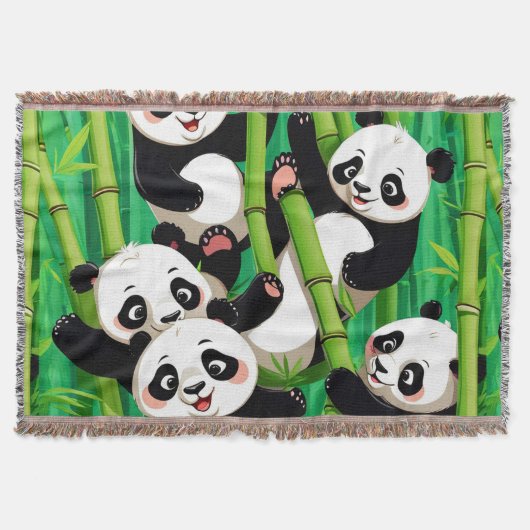Bamboo Panda Decke (Vorderseite)