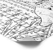 Bamboo Panda Doodle 2 Poster (Ecke)