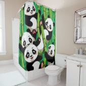 Bamboo Panda Duschvorhang (Beispiel)