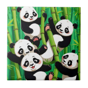 Bamboo Panda Fliese