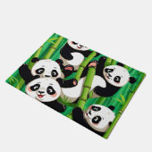 Bamboo Panda Fußmatte (Schrägansicht)
