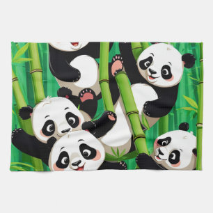 Bamboo Panda Geschirrtuch