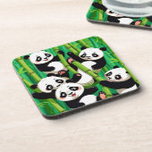 Bamboo Panda Getränkeuntersetzer (Linke Seite)