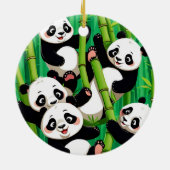 Bamboo Panda Keramik Ornament (Hinten)