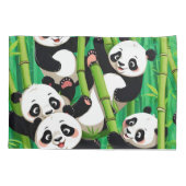 Bamboo Panda Kissenbezug (Rückseite)