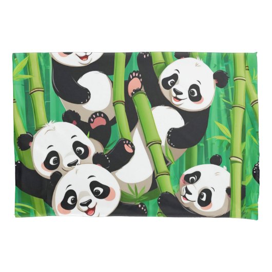 Bamboo Panda Kissenbezug (Vorderseite)