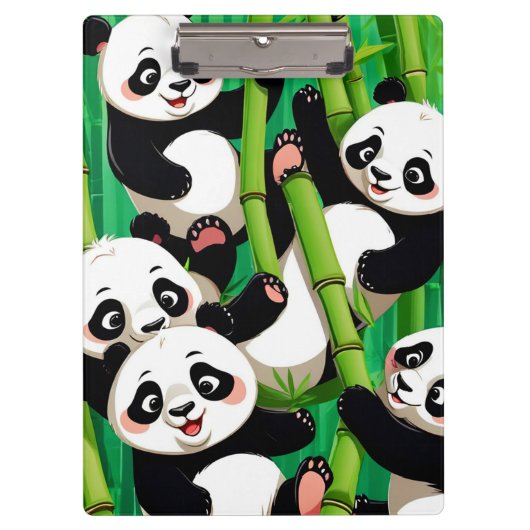 Bamboo Panda Klemmbrett (Vorderseite)