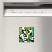 Bamboo Panda Magnet (In Situ (Geschirrspüler))