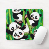 Bamboo Panda Mousepad (Mit Mouse)
