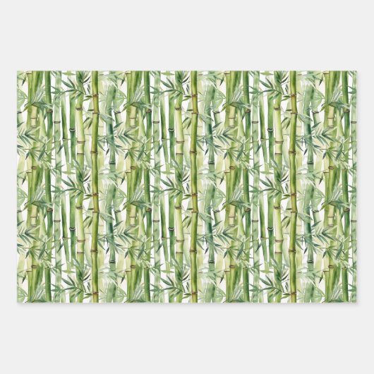 Bamboo Panda Packpapier Geschenkpapier Set (Vorderseite 2)