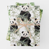 Bamboo Panda Packpapier Geschenkpapier Set (Beispiel)