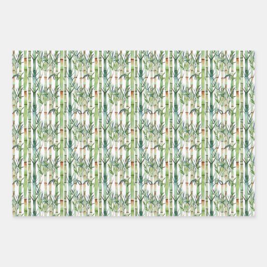 Bamboo Panda Packpapier Geschenkpapier Set (Vorderseite 2)