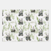 Bamboo Panda Packpapier Geschenkpapier Set (Vorderseite 3)