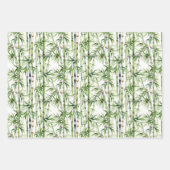 Bamboo Panda Packpapier Geschenkpapier Set (Vorderseite 2)