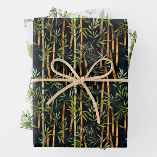 Bamboo Panda Packpapier Geschenkpapier Set (Beispiel)