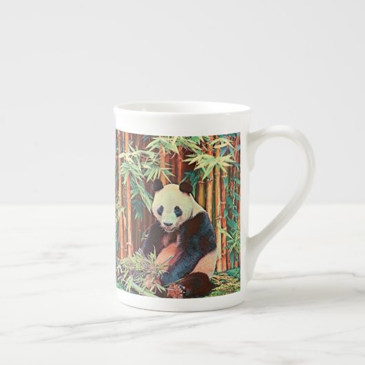 Bamboo Panda Porzellantasse (Rechts)