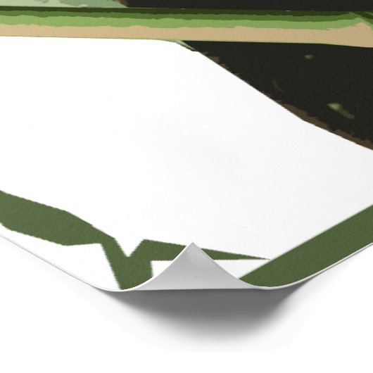 Bamboo Panda Poster (Ecke)