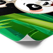 Bamboo Panda Poster (Ecke)