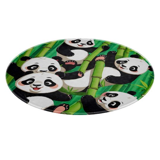 Bamboo Panda Schneidebrett (Ecke)