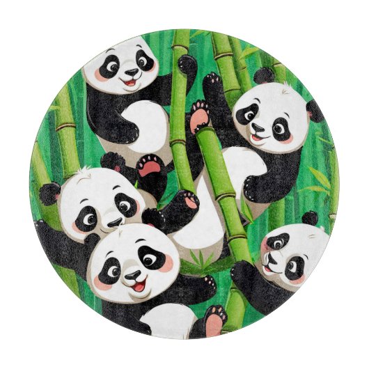 Bamboo Panda Schneidebrett (Vorderseite)