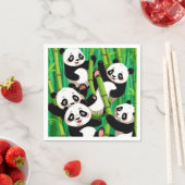 Bamboo Panda Serviette (Beispiel)