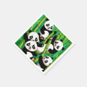 Bamboo Panda Serviette (Ecke)