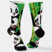 Bamboo Panda Socken (Gewinkelt)