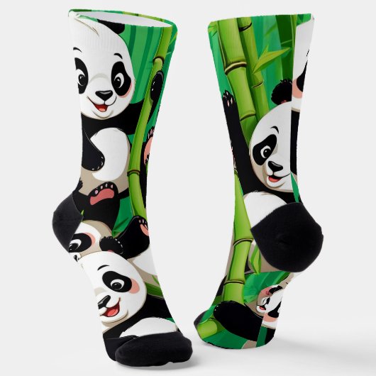 Bamboo Panda Socken (Gewinkelt)