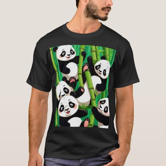 Bamboo Panda T-Shirt (Vorderseite)