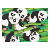 Bamboo Panda Tischdecke (Vorderseite (Horizontal))