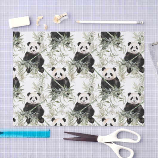 Bamboo Panda Tissue Paper Seidenpapier (Handwerk)