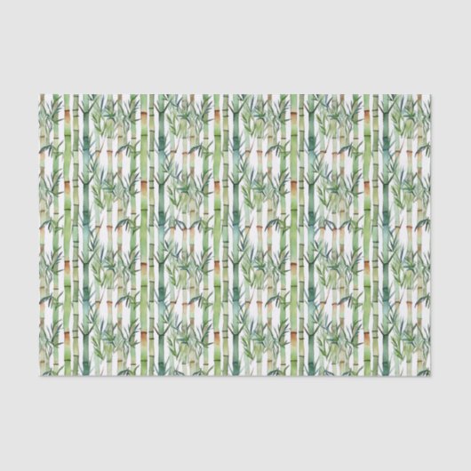 Bamboo Panda Tissue Paper Seidenpapier (Vorderseite)