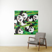 Bamboo Panda Wandteppich (Beispiel (Horizontal))