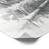 Bamboo Path in Light -Yang | Japanese Zen Wall Art Poster (Ecke)